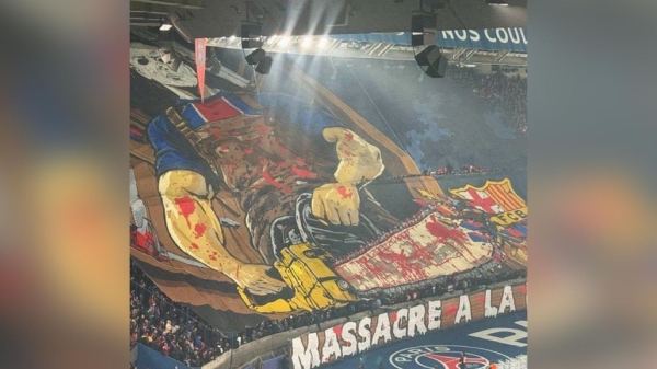 Marca: "Барселона" подала жалобу на баннер "ПСЖ" с надписью "Парижская резня" Marca: "Барселона" подала жалобу на баннер "ПСЖ" с надписью "Парижская резня"